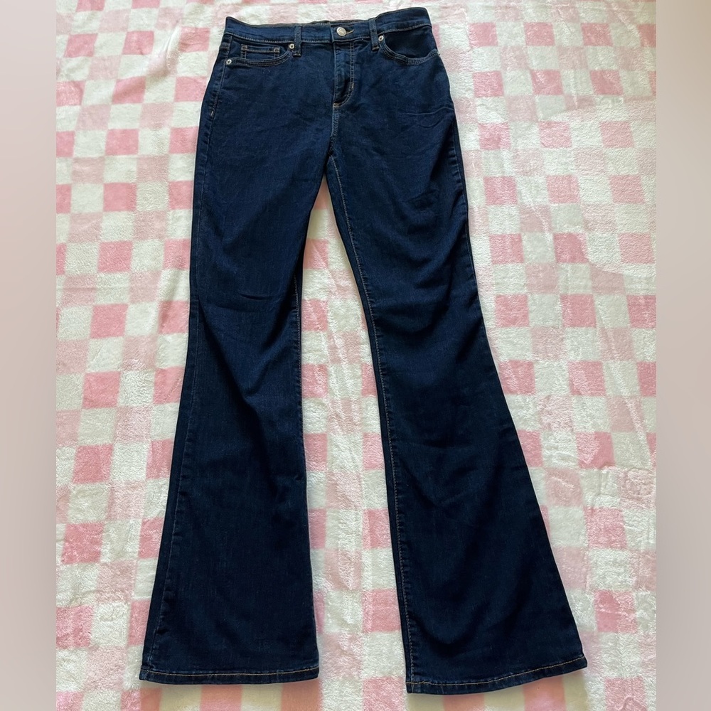 banana republic, high rise boot cut, size 27/4